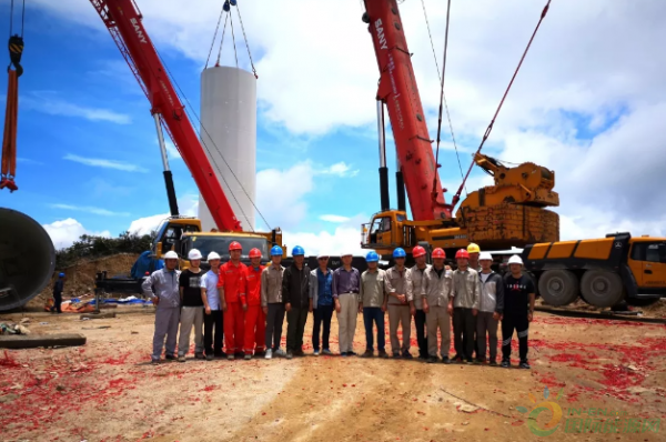 50MW！福建武平风电项目顺利完成首台风机吊装