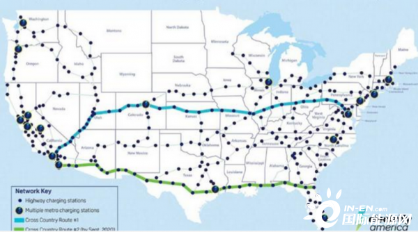 Electrify America正建快速充电路线 加速电动车普及