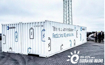 马士基试验集装箱式电池储能系统