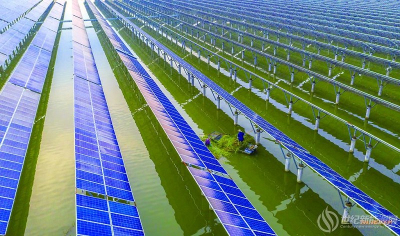 江苏省扬州市宝应县大力发展光伏产业并实行渔光互补