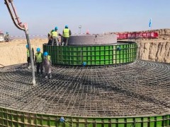 50MW！内蒙古嘉能分散式风电项目风机基础开始浇筑！