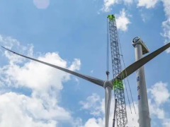 浙江省首个低碳码头示范工程首台风机实现并网发电！